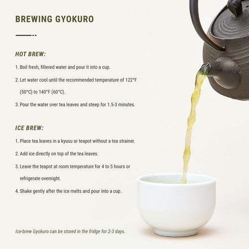 Organic Gyokuro Japanese Green Tea - Shade Grown Loose Leaf in Airtight Tin 50g - Picture 7 of 9