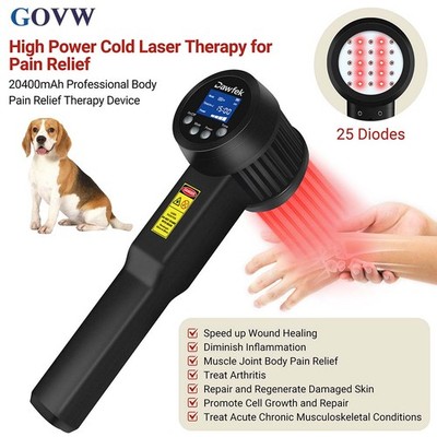 8W Class 4 Cold Laser Therapy Device 808nm 650nm for Pain Relief Non-Invasive