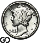 1937 Mercury Dime