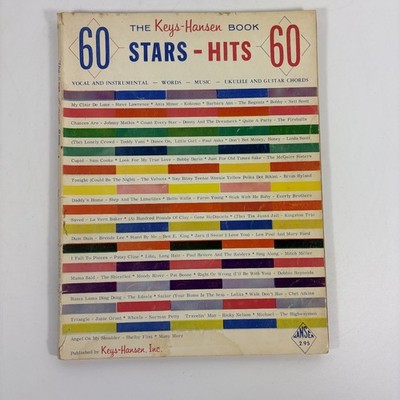 The Keys-Hansen Book 60 Stars Hits Vocal Piano Guitar Ukulele Chords