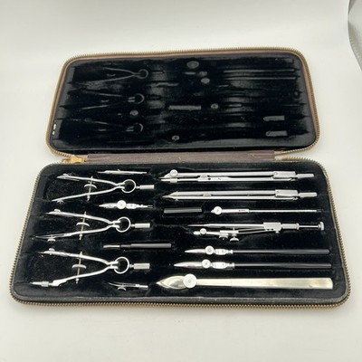 Vintage BOFA A216 Zeicheninstrument Set Chinesischer Kompass Zeichenwerkzeuge