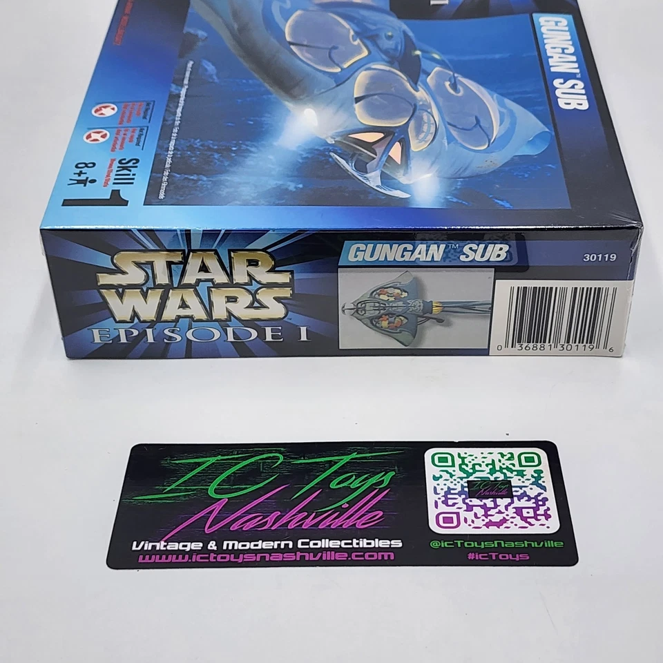 Vintage Star Wars Episode 1 Gungan Sub Snapfast AMT/ERTL 1:48 Model Kit - Sealed - Image 3 of 4