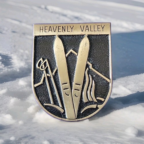 Vintage Heavenly Valley California Ski Resort Ski 1" Pin