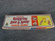 Raggedy Ann  Andy Baby Musical Crib Mobile and Dolls Knickerbocker 1972