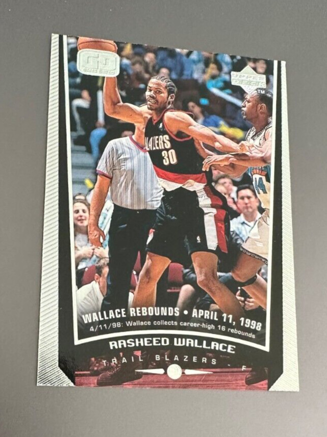1998-99 Upper Deck Portland Trail Blazers Basketball Card #124 Rasheed Wallace