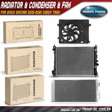 Radiator & A/C Condenser & Cooling Fan Assembly for Buick Encore Chevrolet Trax