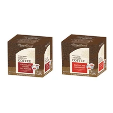 Harry&David Coffee Combo,Chocolate Cherry Decadence, Choc. Rasp.  2/18 ct boxes