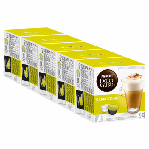 Nescafé DOLCE GUSTO Cappuccino, Kaffee, KaffeKAPSEL, 5er Pack, 5 x 16 KAPSELN - Bild 1 von 6