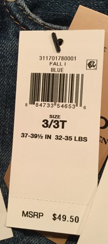 NWT RALPH LAUREN GIRLS FIVE POCKET DENIM SKIRT SIZE 2T, 3T, OR 4T ~ MSRP $49.50 - 第 9/10 張圖片