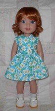A/V Monique JESSICA Doll Wig SZ 8/9 BIG CARROT Short Hair W/Curls Bangs NWT