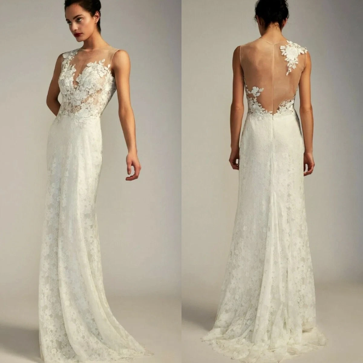 Diandra illusion wedding clearance dress