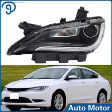 Halogen Driver/Left Side W/LED DRL Headlight For Chrysler 200 2015 16 2017 Clear