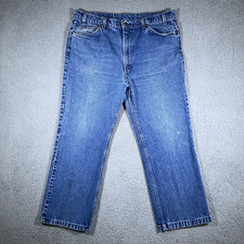 VINTAGE 80s Levi's 517 Bootcut Denim Blue Jeans Adult 37.5x26 Medium Wash Men's