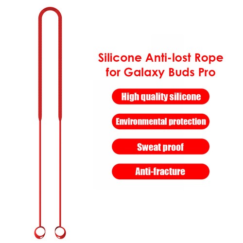 Corda da collo in silicone anti-smarrimento per Galaxy Buds Pro (rosso) - Zdjęcie 6 z 8