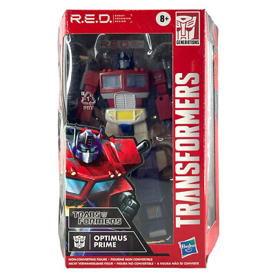Transformers R.E.D. Optimus Prime Robot Enhanced Design Figure Toys Gift Hasbro