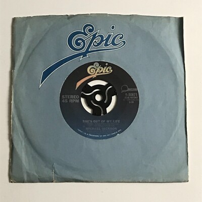 Michael Jackson - She's Out Of My Life/Get On The Floor (US) 7'' Record - VG+