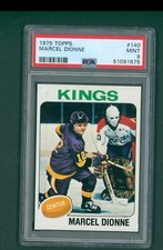 1975 Topps Hockey Card - #140 Marcel Dionne, PSA 9 MINT