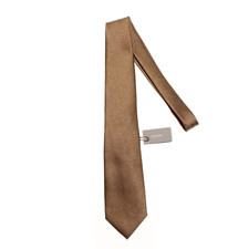 Tom Ford NWT Neck Tie in Shiny Brown Melange 100 Silk Made in Italy