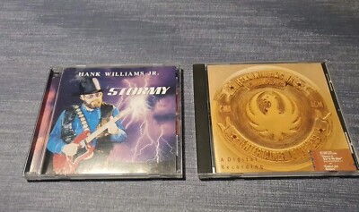 HANK WILLIAMS JR., 2 Country CD's, Stormy, Greatest Hits III (There's a tear...)