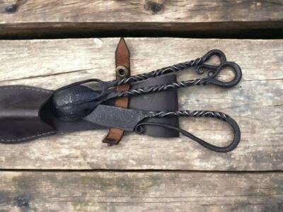 ARMORY REPLICAS Antique Designer Medieval Eating Tools Hand Forged viking utensils. Cutlery Set