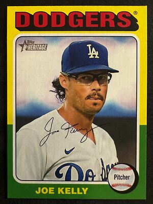 Joe Kelly 2024 Topps Heritage Baseball Mini Los Angeles Dodgers