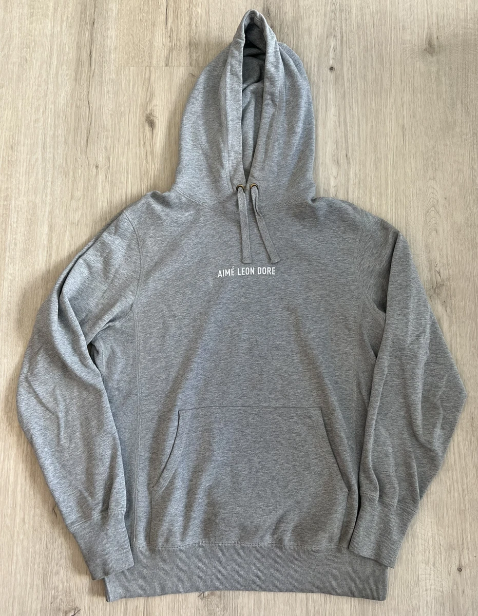 Aime Leon Dore Gray Hoodie Small Center Logo