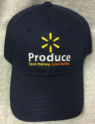 Walmart Associate Navy Blue Produce Embroidered Cap Cotton Adjustable BRAND  NEW