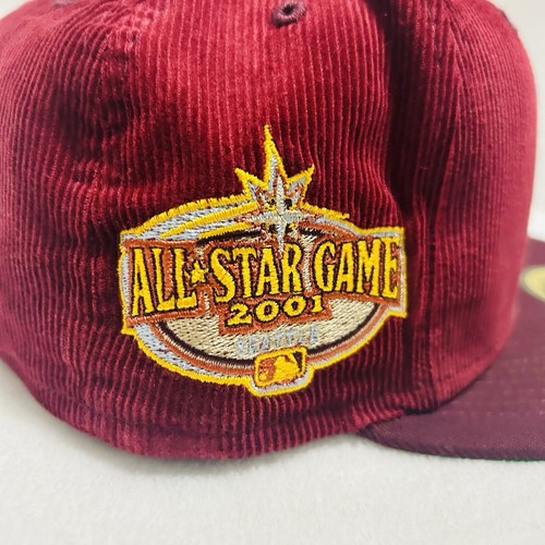New Era Seattle Mariners Corduroy Dream Patch 59FIFTY Fitted Hat Maroon 7 3/8 - Picture 5 of 7