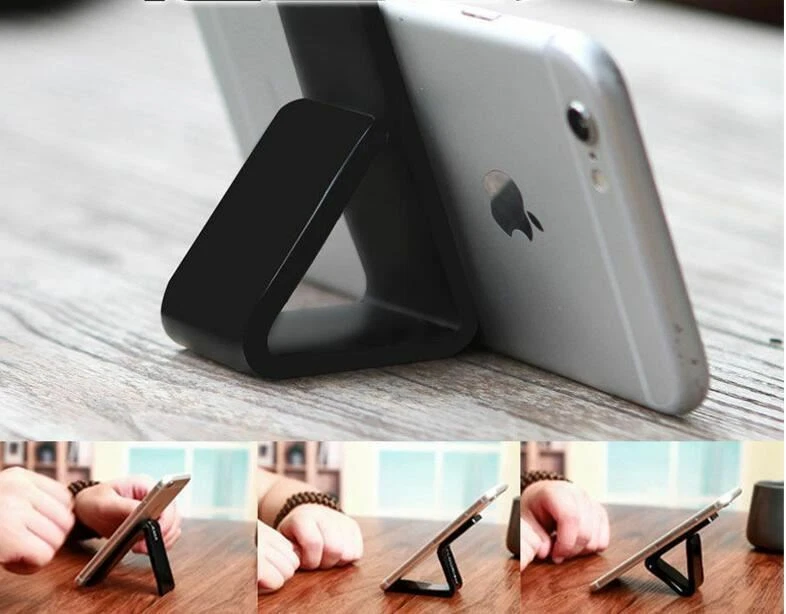 2Pc Phone Holder Set Wall Car Mount Pad Sticker Stand for Apple iPhone Samsung 8 - image 2 of 4