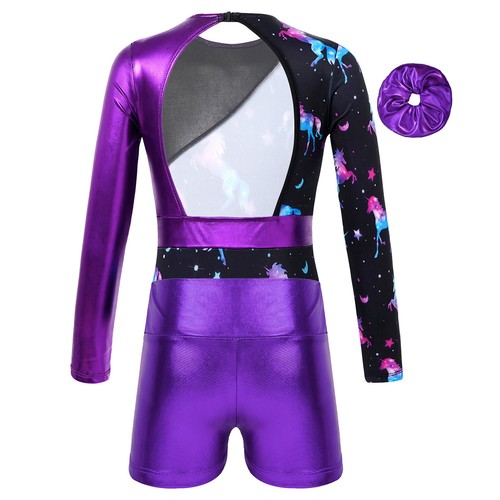 Child Girls Dance Set Kids Outfit Gymnastics Tracksuit 3 Piece Dancewear Active - Picture 7 of 45