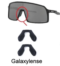 Galaxy 2 Pcs Nose Pads Rubber Kits Replacement For Oakley Sutro Sunglasses Black