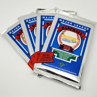 1989 Upper Deck Baseball Unopened Foil Packs Ken Griffey Jr. Randy Johnson RCs