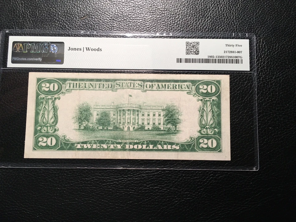 National Bank Note Augusta Main PMG35 Choice Vf - Image 2 of 2