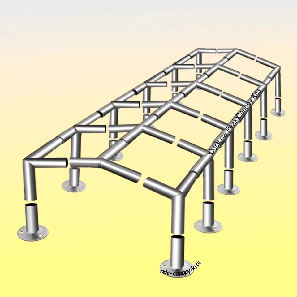 Комплект фитингов для низкого пика навес для террасы теплицы навес и т. д. Ножки 12-20 - Изображение 2 из 4