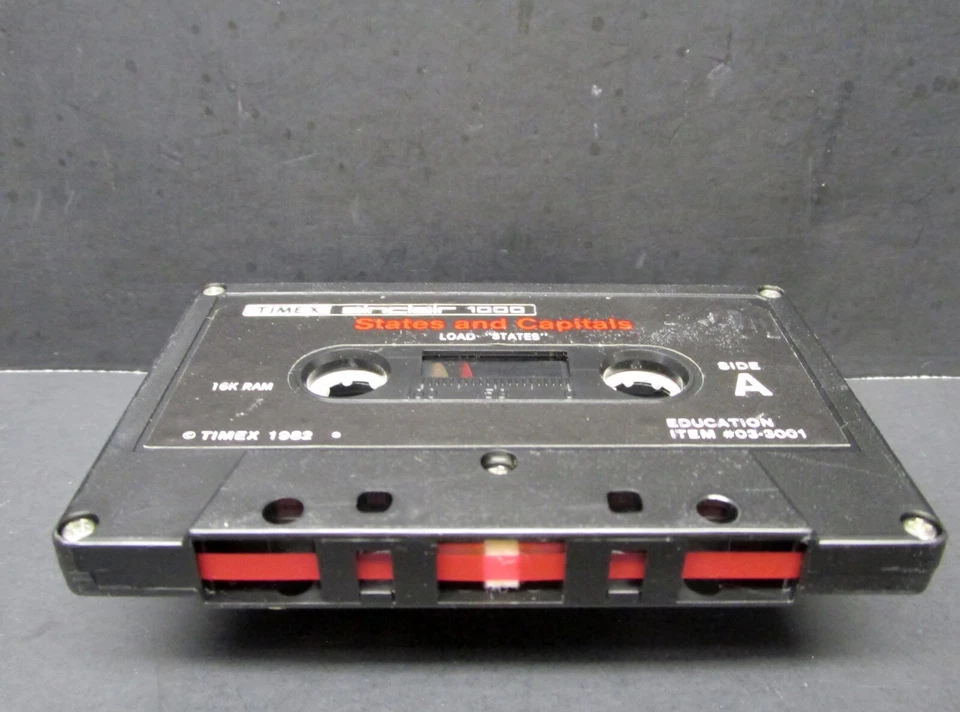 States and Capitals, Timex Sinclair 1000, 1983, Cassette & Manual, Never Used - Image 4 of 4