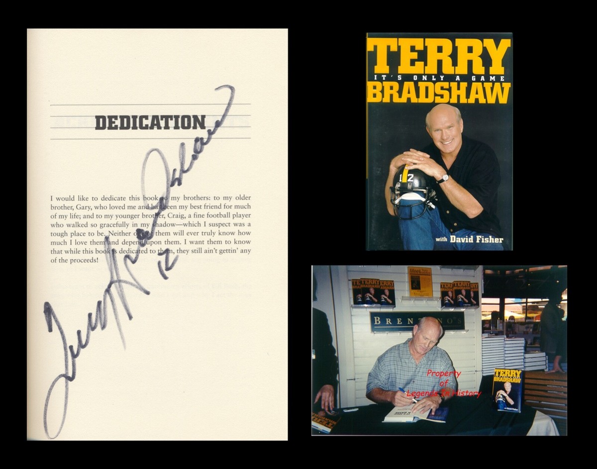 TERRY BRADSHAW Autographed Signed Book NFL Pittsburgh Steelers