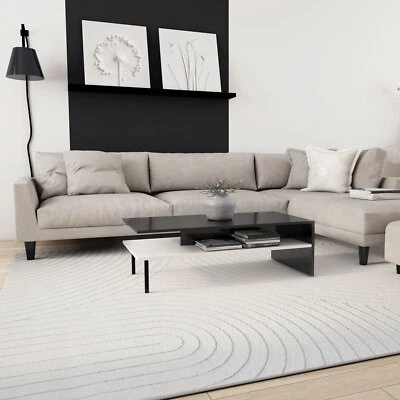 Teppich Modern Kurzflor Läufer 3D Hoch&Tief Effekt Weich Pflegeleicht Muster - Bild 1 von 4