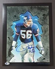 Lawrence Taylor Signed 11x14 Art Print Dual Auto Terry Smith BAS Witnessed LTD