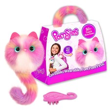 Pomsies Roxy Interactivo Usable Pom Pom Peluche Mascota Juguete Suave ¡Luces y Sonidos!