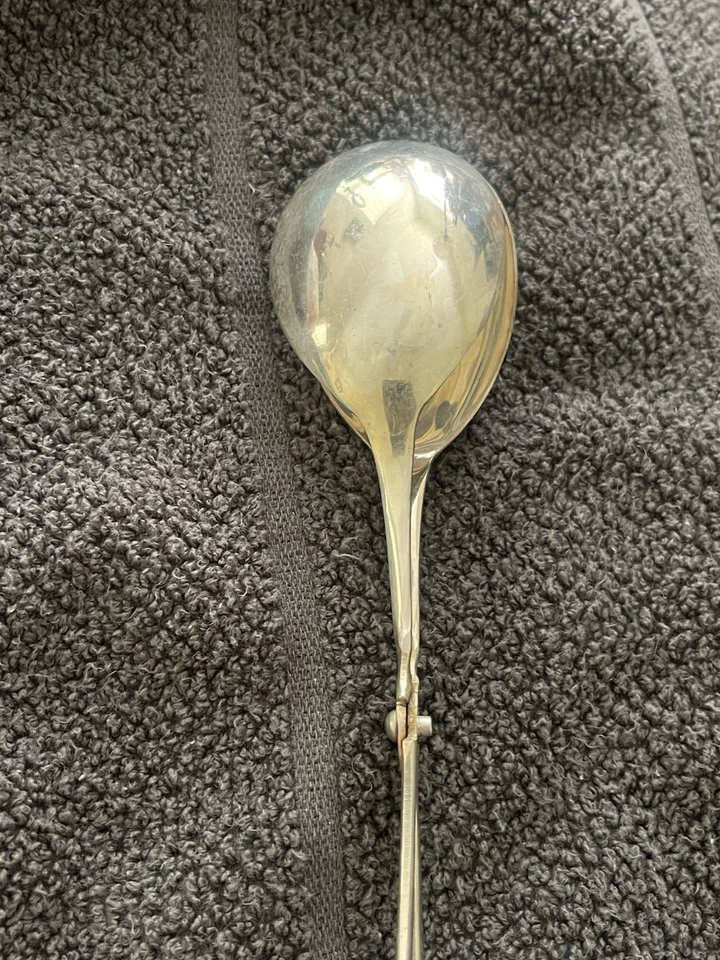 Pinzas para servir ensaladas de plato de plata vintage EPNS hechas en Inglaterra Foto 4 de 4