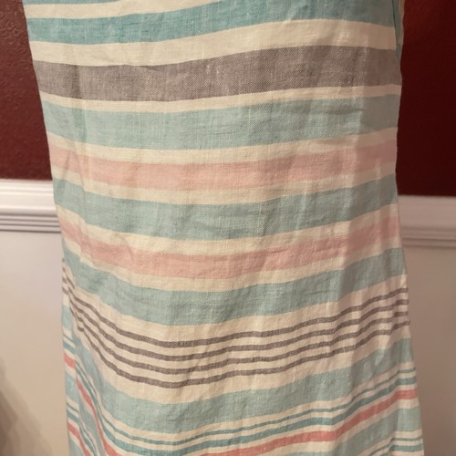 NWT Tommy Bahama Kohala Stripe Linen Halter Dress M (8/10) Pink Blue ice cave - Picture 4 of 19