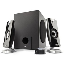 Cyber Acoustics CA-3090 2.1 Speaker System with Subwoofer 7.10, Black