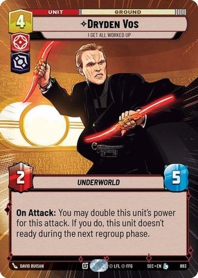 Dryden Vos - I Get All Worked Up - Hyperspace Foil x1 Lightly Played