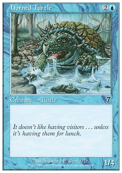 HORNED TURTLE x4 mtg NM 7th Edition 4 Common