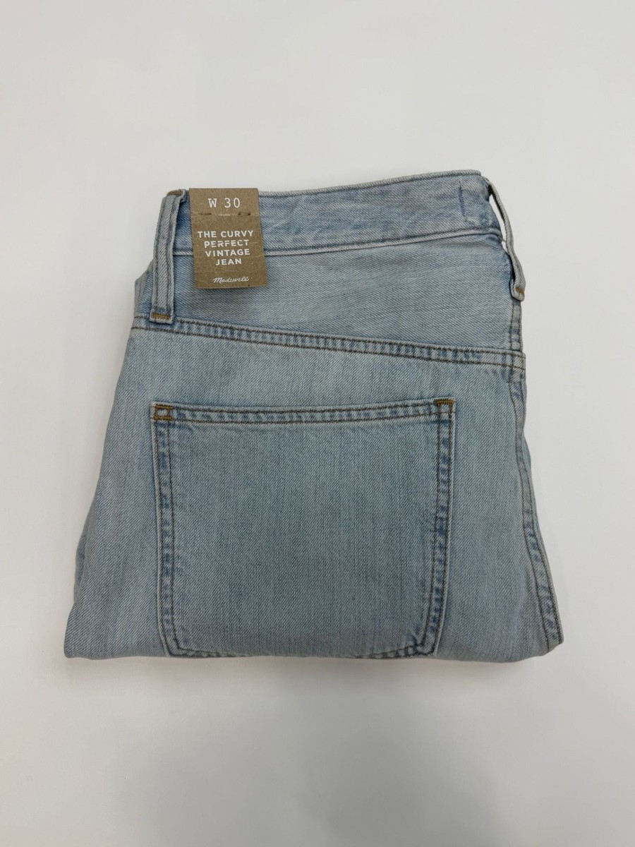 Madewell The Curvy Perfect Vintage Jean Light Blue Wash Size 30 NWT View 4