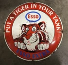Vintage style Super Esso Automotive Oil Gasoline Porcelain Sign Gas Station
