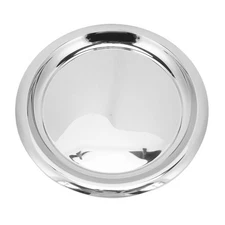 35cm Stainless Steel Round Serving Tray Mirror Polished Bar