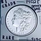 1902 P MORGAN SILVER DOLLAR HI GRADE GENUINE U.S. MINT RARE COIN 9190