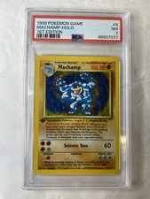 PSA 7 Machamp 8/102 Set Base 1° Edizione Carta Pokemon MINT 