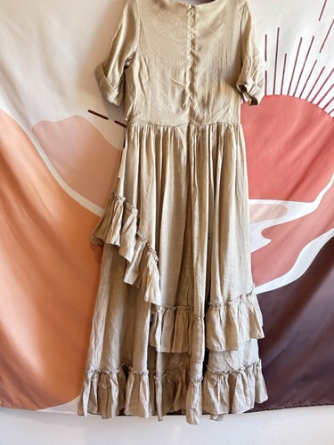 NWT Mia joy Joyfolie Tan Boho Long Girls Dress Size 10 Spring Easter Wedding - Picture 10 of 16